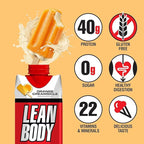 LABRADA Lean Body Ready-to-Drink Orange Creamsicle Protein Shake, 40g Protein, Whey Blend, 0 Sugar, Gluten Free, 22 Vitamins & Minerals, 17 Fl Oz (Pack of 12)