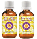 Deve Herbes Pure Lemon Essential Oil (Citrus limonum) Steam Distilled (Pack of Two) 100ml X 2 (6.76 oz)
