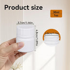 12 Pack Travel Pill Bottles - White Food Grade Plastic with Screw Caps & Labels, Small Pill Organizer for Pills, Vitamins, Capsules