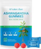 O NATURE . ZIRAN Ashwagandha Gummies - Ashwagandha Supplement for Women & Men for Immune Support & Increased Energy, Stress Relie, Relax, Mixed Berry Flavor - 60 Count