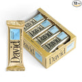 David Protein Bar, Cinnamon Roll, Pack of 12 Protein Bars | 28g of Protein | 150 Calories | 0g of Sugar - High Protein, Low Carb, Gluten Free Protein Bar
