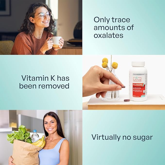 Szio+ Utiva Cranberry PACs – Clinically Studied Ingredients 36mg PACs Extract - UTI Prevention for Women - Urinary Tract Health – Cranberry Supplement Pills for Bladder Health, 30 Vegi Capsules