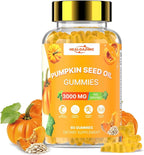 Pumpkin Seed Oil with Saw Palmetto: Pumpkin Seed Oil Gummies Extract Sugar-Free 3000mg Per Serving for Hair Growth Urinary Bladder & Prostate Health Non-GMO