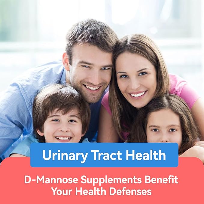 D-Mannose Supplement – 1000mg Capsules with Cranberry, Vitamin C, Hibiscus & Dandelion Extract, Support Urinary Health, D Mannose & Cranberry Capsules, 90 Count(Pack of 2)