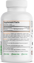 Bronson Vitamin D3 10,000 IU for Immune Support, Healthy Muscle Function & Bone Health, High Potency Organic Non-GMO Vitamin D Supplement, 90 Tablets