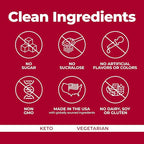 Pureboost Superfoods Clean Energy Booster, Refreshing Energy Drink Mix with 7 Organic Red Superfoods; Beet, Hibiscus, Pomegranate and Vitamins. Sugar-Free, No Sucralose (Red Burst, 30 Count)