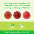Amazon Elements - Men’s Organic Multivitamin, 90 Gummies (3 Gummies per Serving), Vegetarian, Gluten Free, Certified Organic (Previously Revly) (Pack of 3)