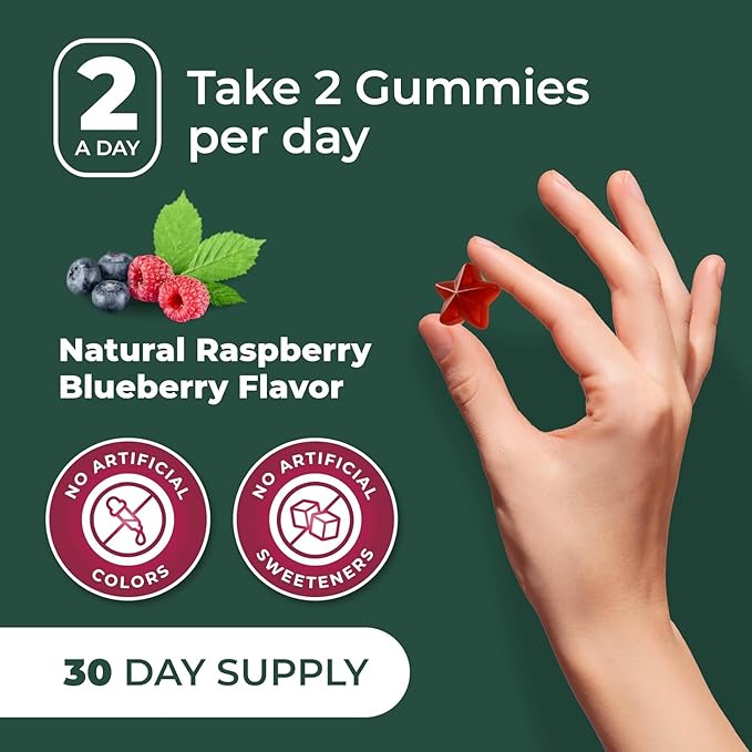 PurePremium Beet Root Gummies - 60 Sugar Free Chews - Nitric Oxide Beetroot Gummies | Natural Blueberry Flavor - Supplements for Normal Blood Pressure – 1 Month Supply