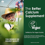 Plant Based Calcium Gummies 600mg with Vitamin D3 K2, Magnesium, Zinc for Bone Strength, Sugar Free Calcium Supplements for Women & Men (Certified Vegan) from Sustainably Organic Red Algae - 60 Counts