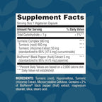 Nature's Wonder Turmeric Supplement with BioPerine - Enhanced Absorption Turmeric Complex 500mg with BioPerine 5mg for Joint Function, Mobility, and Comfort, 90 Vegetarian Turmeric Capsules