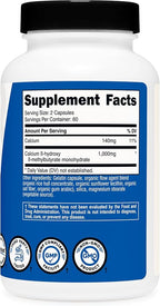 Nutricost HMB (Beta-Hydroxy Beta-Methylbutyrate) 1000mg (120 Capsules) - 500mg Per Capsule, 60 Servings - Gluten Free and Non-GMO