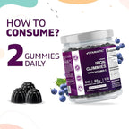 Vitamatic Iron 65 mg Gummies Supplement for Women & Men - 240 Vegan Gummies - Great Tasting Iron Gummy Vitamins with Vitamin C