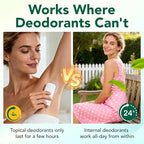 Body Deodorizing Supplement, (120 Capsules) Chlorophyll Capsules for Body Odor, Fresh Breath, Natural Odor Control Chlorophyll Pills for Men & Women,Vegan