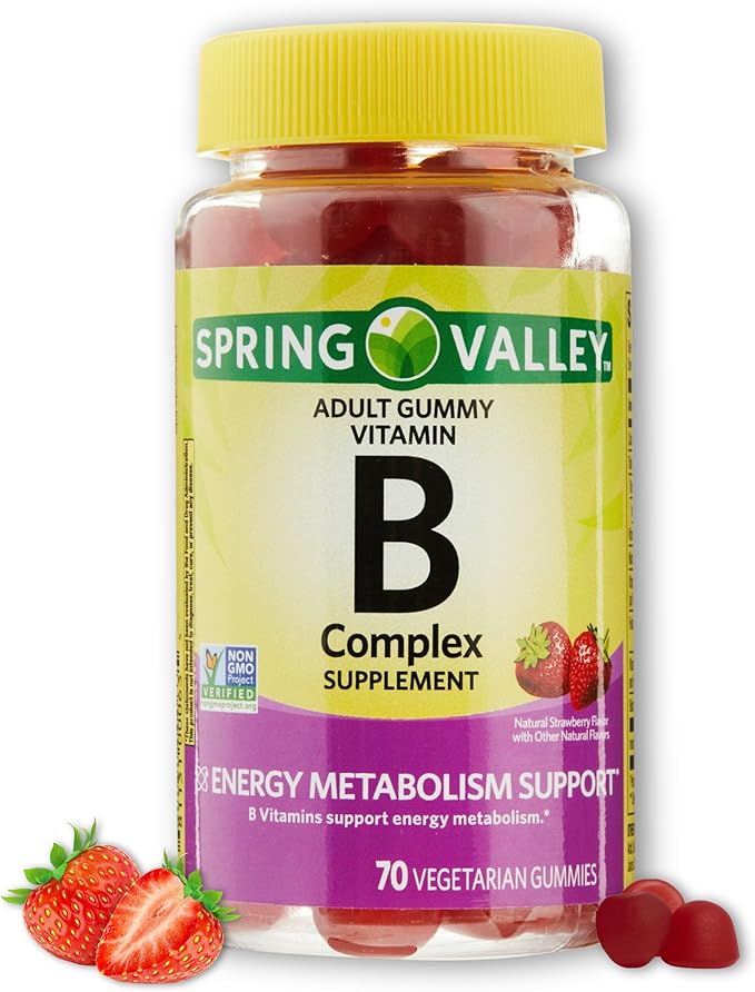 B Complex Gummies- Strawberry 70 Count (Pack of 1), Boxed by Fusion Shop Store