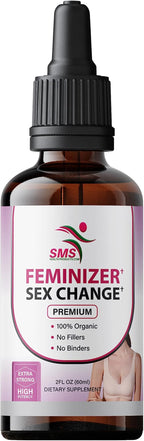 Feminizer by SMS, Pueraria Mirifica Drops for Estrogen | Premium Grade | Herbal Liquid Extract | Non-GMO, Organic, Vegan, Alcohol Free Tincture | 2 Fl Oz (60ml) | for Trans Women Ladyboy LGBT