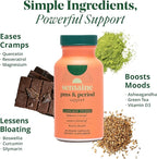 PMS & Period Relief - Menstrual Cramp Relief: No More Period Cramps, Mood Swings, or Bloating. PMS Supplement for Happy Hormones and Period Relief. (40 Count)