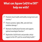 Jigsaw Health CoQ10 w/SRT | Heart Health Support | with Sustained Release Technology | 60 Capsules