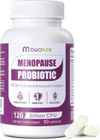 Menopause Supplements for Women, 120 Billion CFU Womens Probiotic, 13-in-1 Herbs Complex for Menopause Relief, Hormone Balance, Hot Flashes, Mood Swings, Night Sweats (60 Capsule)