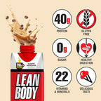 Lean Body Ready-to-Drink Café Mocha Protein Shake, 240mg Caffeine, 40g Protein, Whey Blend, 0 Sugar, Gluten Free, 22 Vitamins & Minerals, (Recyclable Carton & Lid - Pack of 12) LABRADA