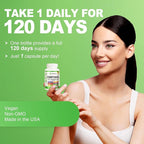 10-in-1 Cortisol Supplement with Magnesium,Ashwagandha,Rhodiola Rosea,L Theanine,Hormone Balance for Women 120 Vegan Capsules
