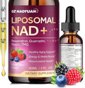 Liposomal NAD Supplement - 1200mg NAD+ Liquid Drops for Women & Men with Nicotinamide, Resveratrol, Quercetin, TMG, Black Pepper Extract - Brain & Cellular Mitochondrial Health, Anti-Aging, Longevity