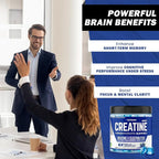 Creatine Monohydrate Gummies 5g – Pre-Workout Energy & Muscle Growth Support for Men & Women | Blueberry Electrolyte Gummies, 120 Count