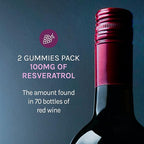 Reserveage Beauty - Resveratrol Gummies 100 mg, Antioxidant Supplement for Heart Health, Antioxidant Supplement Supports Healthy Aging, Vegan - 2 Pack