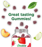 Lifeable Vitamin E Gummies | 400 IU | Great Tasting Vitamin E Supplements | Skin, Eye Health and Immune Function Support | VIT E for Adults, Men, Women | 90 Gummies