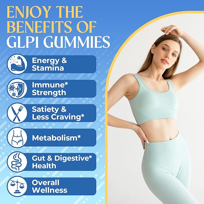 GLP-1, GLP-1 Supplement for Women & Men | 17-in-1 Scientific Formula GLP1 Gummies with Berberine, Akkermansia for Nutrient Absorption, Metabolism Digestion & Gut, No Stomach Discomfort, 90 Gummies