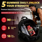 Creatine Monohydrate Gummies 6000mg for Men & Women, Sugar Free Creatine Gummy for Pre & Post Workout, High Absorption Supplement with BCAA, Support Boost Strength, Endurance & Muscle Recovery