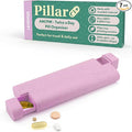 Pillar AM/PM Pill Box Organizer Two Times a Day | Aesthetic 7 Day Tablet Organizer 2 Times A Day | Beautiful Weekly Pill Box for Day and Night Medication (Lavender)