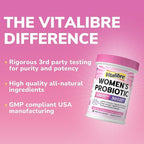 Probiotics for Women 30 Strains, 100 Billion CFU Vaginal Probiotics with Digestive Enzymes, Prebiotics & Cranberry for Urinary Tract Health, pH Balance, 30 Veggie Capsules
