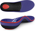 WalkHero Plantar Fasciitis Insoles - Arch Support Inserts for Men and Women, Total Support Orthotic Inserts Reduce Foot Pain and Fatigue Mens 9-9.5 | Womens 11-11.5