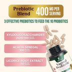 Probiotics 50 Billion CFU per Serving - 10 Strains & Prebiotics - Supports Women's pH Balance, Digestive, UT & Feminine Health - SVag Women Health Supplements - Shelf Stable Bottled USA - 120 Capsules