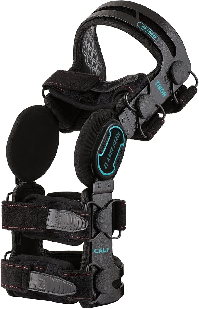 Z ONE Z1 K6 Hinged Unloader Metal Knee Brace for Men and Women - Knee Support for ACL, MCL, LCL, PCL, Sport Injuries, Mild Osteoarthritis, Meniscus Tears - Ideal for Running & Daily Activities (S1)