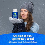 HybridCR Rapid Immunity Supplement | Zinc, Echinacea, Andrographis, Ginseng, Selenium, Gluten-Free & Non-GMO | 5-in-1 Immune Support Supplement | Pharmacist Formulated 2 Month Supply (60 Veggie Caps)