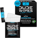 DUDE Wipes Double Deuce Unscented Travel Wipes - 2 Wipes per Pack (40 packs, 80 Count) - On-The-Go Adult Flushable Wipes for Sensitive Skin - Infused with Vitamin E and Aloe - Septic and Sewer Safe
