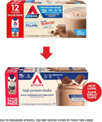 Atkins Milk Chocolate Delight High Protein Shake, 15g Protein, 2g Net Carb, 1g Sugar, Keto Friendly, Chocolate Flavored Protein Shakes, 12 Count