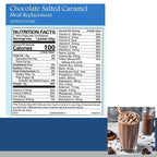 Chocolate Salted Caramel Pudding/Shake Mix - 7/Box | Gluten Free, KETO Friendly, Low Calorie, Low Carb, Vitamin Fortified, Meal Replacement