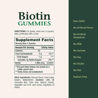 Nature's Bounty Biotin Gummy, Vitamin Supplement, Supports Healthy Hair, Skin, and Nails, Fruit Flavored Gummies, 1000 mcg, 110 Count