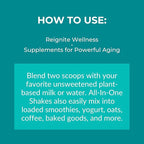 Reignite Wellness by JJ Virgin | Vanilla Paleo-Inspired All-in-One Shake | Gluten Free + Dairy Free Protein Powder | Contains 20G of Beef Protein with Vitamins, Minerals, Amino Acids | 30 Servings