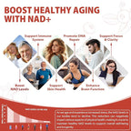 1000mg High-Potency NAD Liquid Supplement, Nicotinamide Riboside & Resveratrol with PQQ, Boosts Cellular Energy, Focus & Healthy Aging - 2 Pc