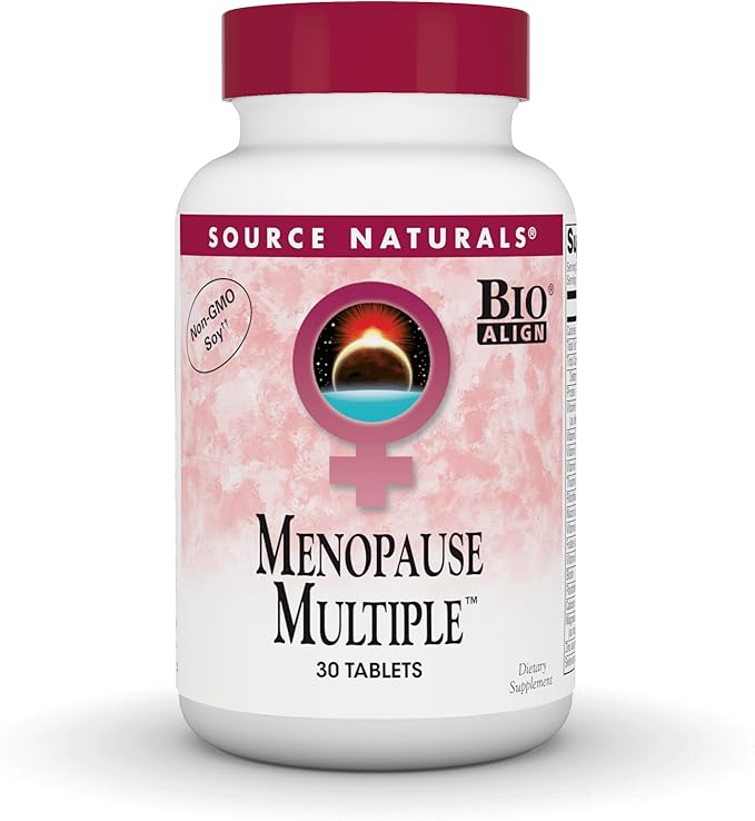 Source Naturals Menopause Multiple, Multi-System Support for Menopause*, Non-GMO Soy - 30 Tablets