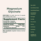 Nature’s Bounty High Absorption Magnesium Glycinate 240 mg for Supporting Muscle Relaxation and Bone, Heart & Nerve Health – Non-GMO, Gluten-Free, Vegetarian, 120 Count/60 Servings