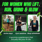 FitFiend High Protein Gummies, 16g of Protein Gummy Snacks for Adults, Healthy Snack Gummy Bears Candy Alternative Gummys for Post Workout Muscle Recovery Women Men - Watermelon Lime