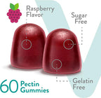 Viteey Probiotic Gummies for Women, Men & Teens, 2 Billion CFUs - Sugar Free - Immune Booster, Digestive Support, Gut Health - Vegan, Gelatin Free, GMO Free - Tasty Chewable Raspberry Flavored Gummy