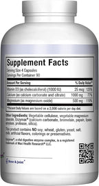 Maxi Health Calcium 1000 mg Supplement with Vitamin D3 (1000 IU) and Magnesium (500 mg) - Bone, Teeth and Joint Support for Men and Women - 360 Capsules - Maxi Cal