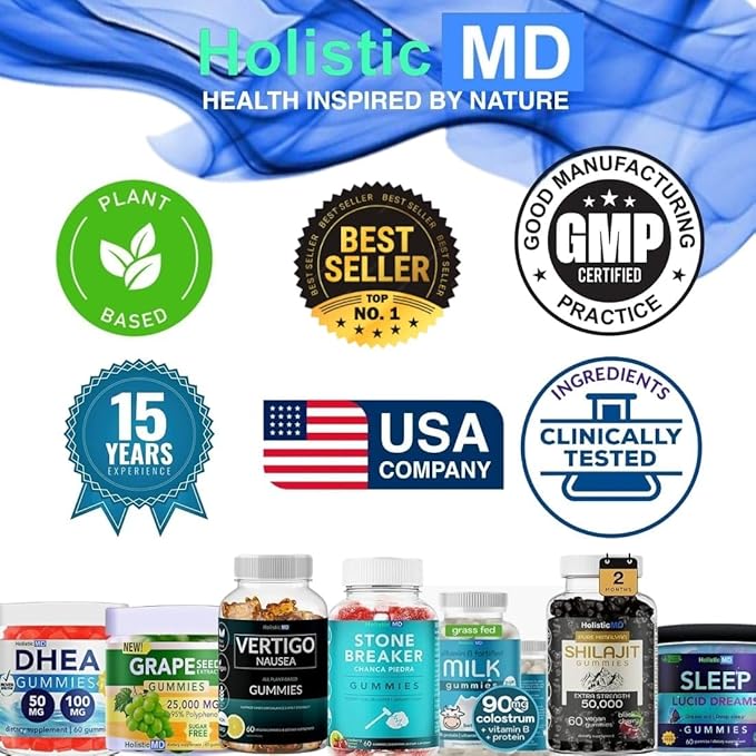Gainer Gummies for Women Men Elderly and Kids | Clinically Studied Ingredients | 10 in 1 with L-Lysine Gentian Root Vitamin B | Non-GMO Sugar Free Vegan | 60 Count