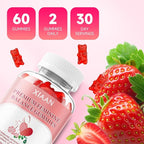 Feminine Balance Gummies for Women, Premium Feminine Balance Gummies Support PH Balance & Vaginal Health, Vegan, Gluten-Free, Strawberry Flavor 60 Gummies