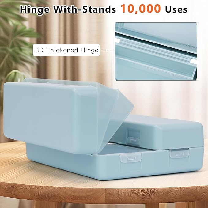 FYY 2 Pcs Daily Pill Organizer, 7 Compartments Portable Pill Case Travel Pill Organizer,[Folding Design] Pill Box for Purse Pocket to Hold Vitamins,Cod Liver Oil,Supplements and Medication-Blue